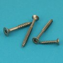 Spanplattenschrauben 4 X 50/30 TORX T-20 (Teilgewinde), Senkkopf u. Innensechsrund, Edelstahl A2