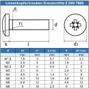 Linsenschrauben M2,5 X 20 mit Kreuzschlitz "Z"...