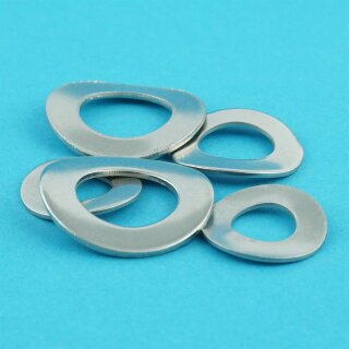 10 Stück Federscheiben M16 - Edelstahl A2, Gewellt DIN 137