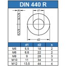 Holzkonstruktionsscheiben DIN 440 Edelstahl A2 Form R...