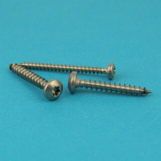 Rundkopf-Spanplattenschrauben mit verstärktem Kopf 5,0 X 40 TX25 Edelstahl A2