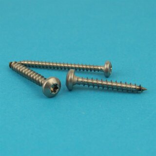 Rundkopf-Spanplattenschrauben mit verstärktem Kopf 6,0 X 20 TX25 Edelstahl A2