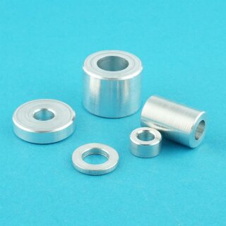 M8 Distanzhülse 9x20x10 (DI x DA x L) Alu